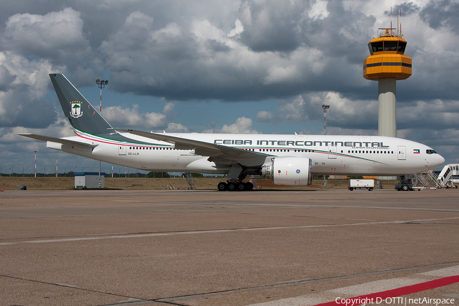 CEIBA Intercontinental Boeing 777-2FB(LR) (3C-LLS) | Photo 365128
