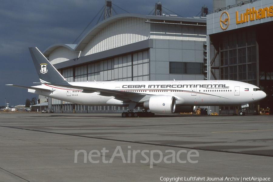 CEIBA Intercontinental Boeing 777-2FB(LR) (3C-LLS) | Photo 401211