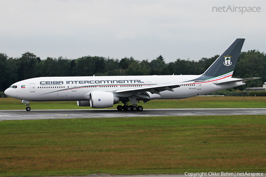 CEIBA Intercontinental Boeing 777-2FB(LR) (3C-LLS) | Photo 39537