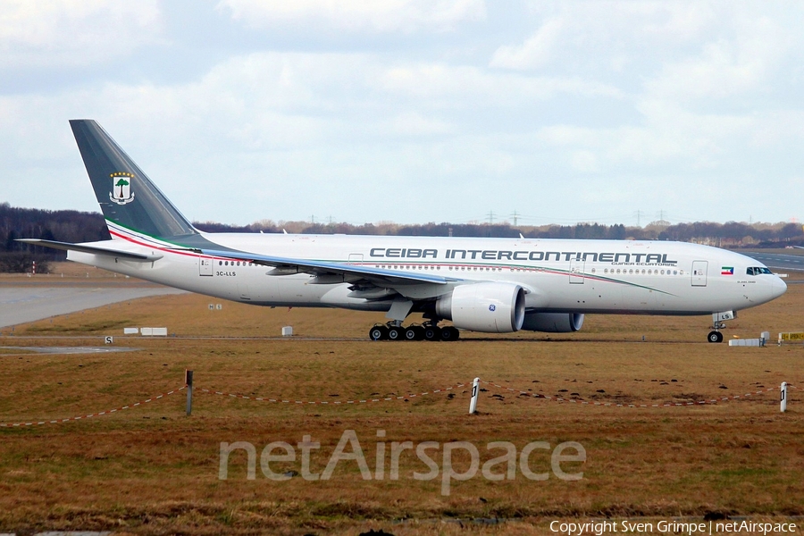 CEIBA Intercontinental Boeing 777-2FB(LR) (3C-LLS) | Photo 11966