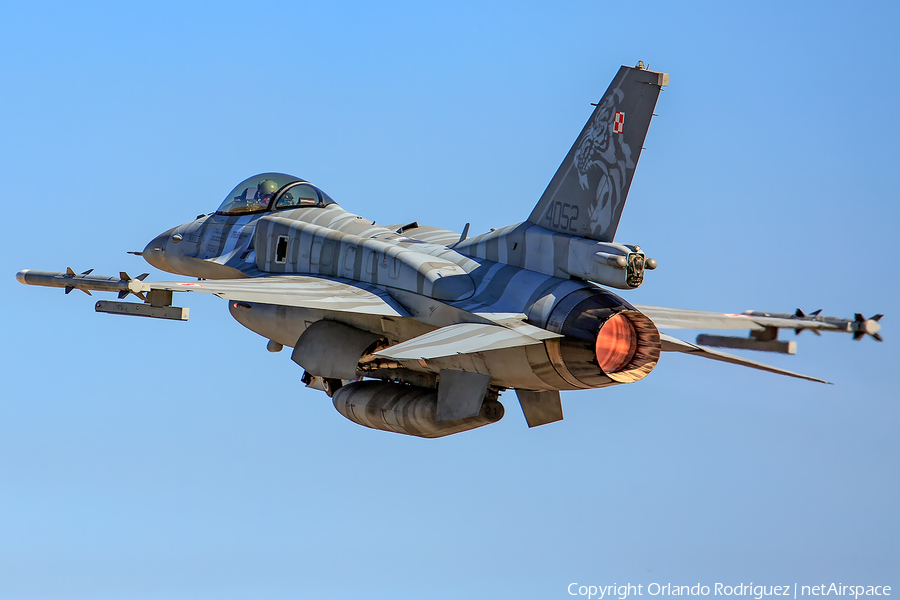 Polish Air Force (Siły Powietrzne) General Dynamics F-16C Fighting Falcon (4052) | Photo 168085