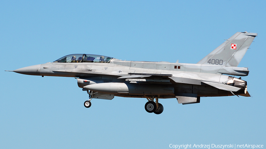 Polish Air Force (Siły Powietrzne) General Dynamics F-16D Fighting Falcon (4080) | Photo 23495