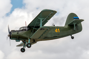 Estonian Air Force (Eesti Õhuvägi) Antonov An-2T (41 YELLOW) at  RAF Fairford, United Kingdom