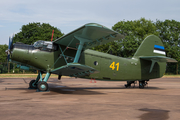 Estonian Air Force (Eesti Õhuvägi) Antonov An-2T (41 YELLOW) at  RAF Fairford, United Kingdom