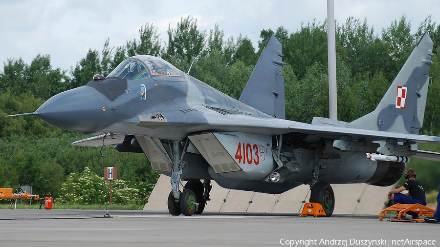 Polish Air Force (Siły Powietrzne) Mikoyan-Gurevich MiG-29G Fulcrum (4103) | Photo 23497