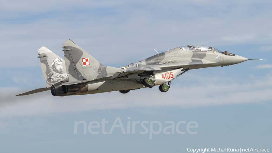 Polish Air Force (Siły Powietrzne) Mikoyan-Gurevich MiG-29GT Fulcrum (4105) | Photo 299402