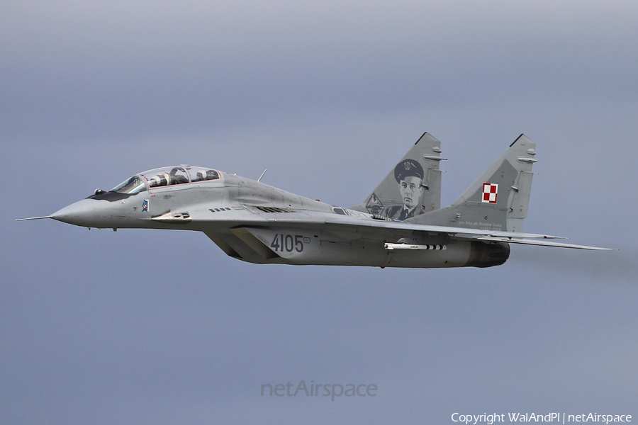 Polish Air Force (Siły Powietrzne) Mikoyan-Gurevich MiG-29GT Fulcrum (4105) | Photo 469223