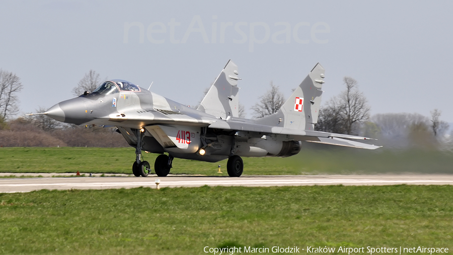 Polish Air Force (Siły Powietrzne) Mikoyan-Gurevich MiG-29G Fulcrum (4113) | Photo 116668