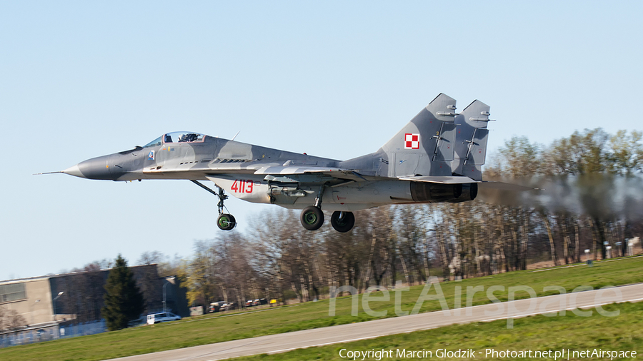 Polish Air Force (Siły Powietrzne) Mikoyan-Gurevich MiG-29G Fulcrum (4113) | Photo 224459