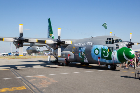 Pakistan Air Force Lockheed C-130E Hercules (4178) at  RAF Fairford, United Kingdom