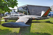 French Air Force (Armée de l’Air) Fouga CM-170 Magister (458) at  Krakow Rakowice-Czyzyny (closed) Polish Aviation Museum (open), Poland