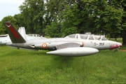 French Air Force (Armée de l’Air) Fouga CM-170 Magister (458) at  Krakow Rakowice-Czyzyny (closed) Polish Aviation Museum (open), Poland
