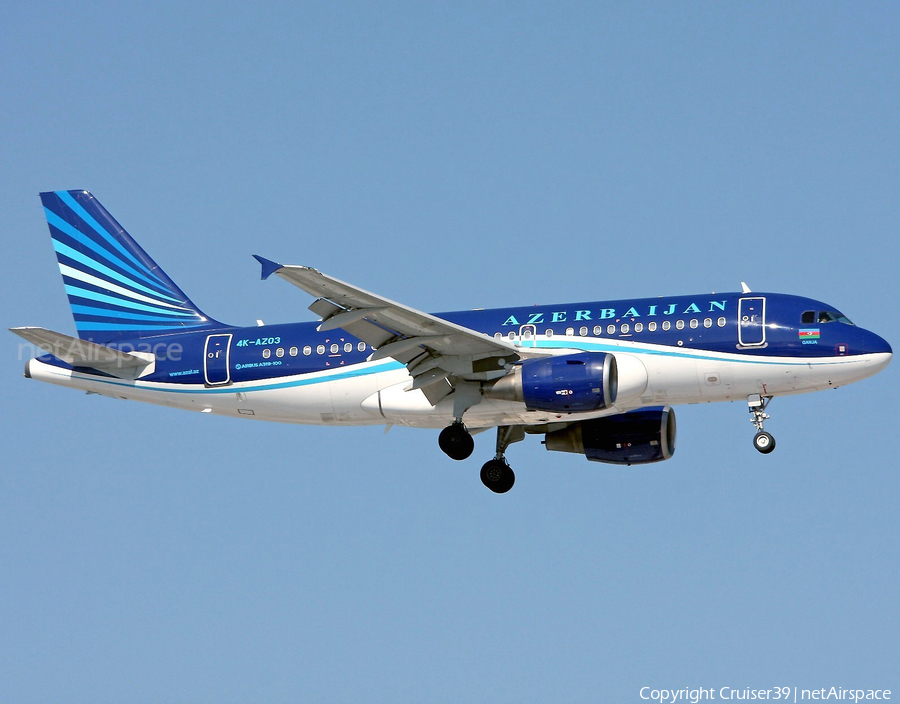 Azerbaijan Airlines Airbus A319-111 (4K-AZ03) | Photo 367768