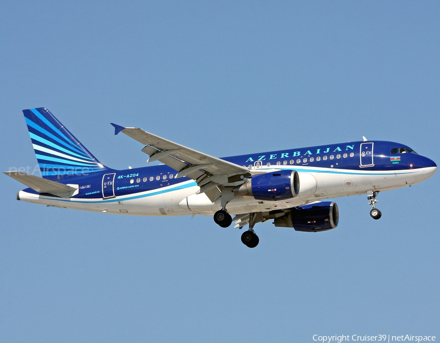 Azerbaijan Airlines Airbus A319-111 (4K-AZ04) | Photo 367775