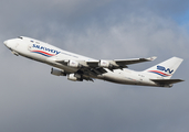 Silk Way West Airlines Boeing 747-4H6F(SCD) (4K-BCV) at  Dallas/Ft. Worth - International, United States