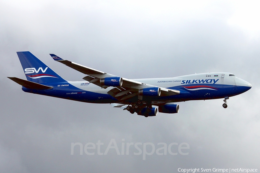 Silk Way West Airlines Boeing 747-4R7F (4K-SW008) | Photo 44513