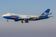 Silk Way West Airlines Boeing 747-4R7F (4K-SW008) at  Liege - Bierset, Belgium