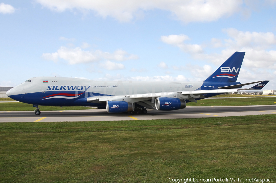 Silk Way West Airlines Boeing 747-4R7F (4K-SW888) | Photo 379412