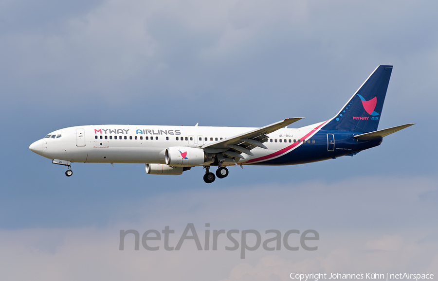 MyWay Airlines Boeing 737-8AL (4L-BQJ) | Photo 395412