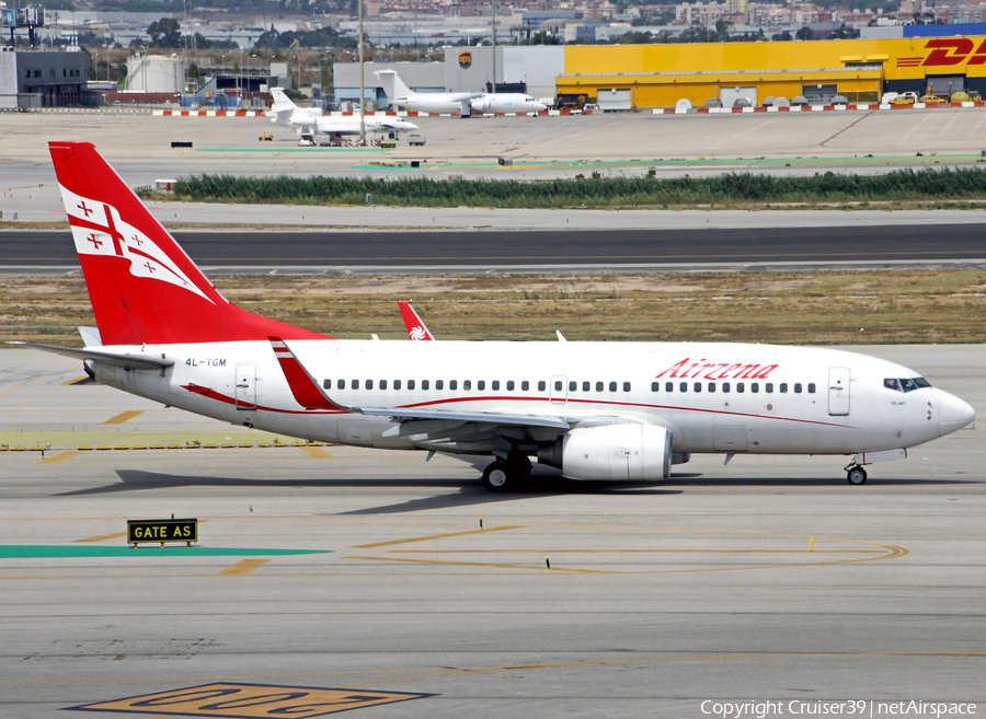 Airzena Georgian Airways Boeing 737-7BK (4L-TGM) | Photo 237176