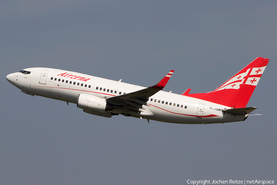 Airzena Georgian Airways Boeing 737-7BK (4L-TGN) | Photo 54459