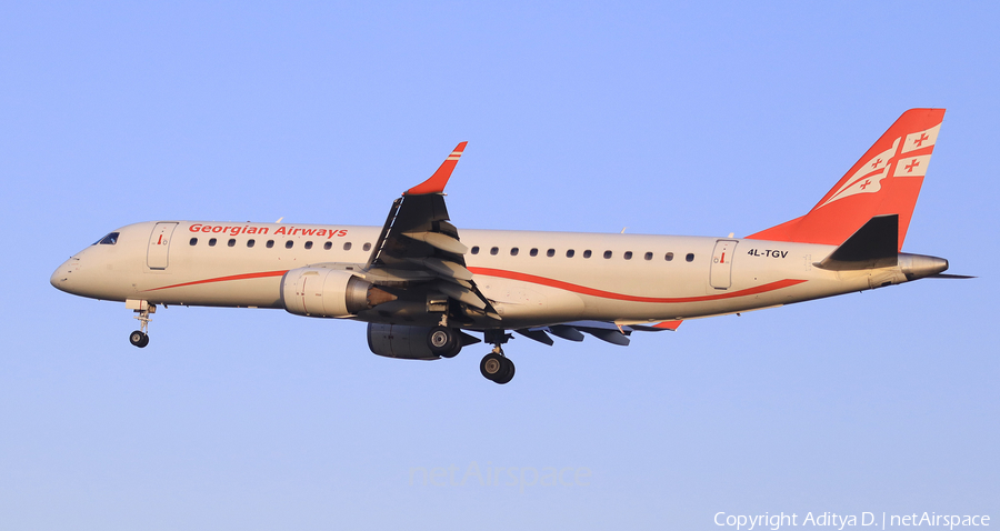 Georgian Airways Embraer ERJ-190AR (ERJ-190-100IGW) (4L-TGV) | Photo 359308