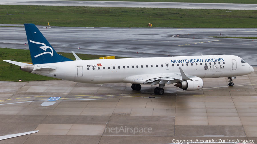 Montenegro Airlines Embraer ERJ-195LR (ERJ-190-200LR) (4O-AOA) | Photo 412514