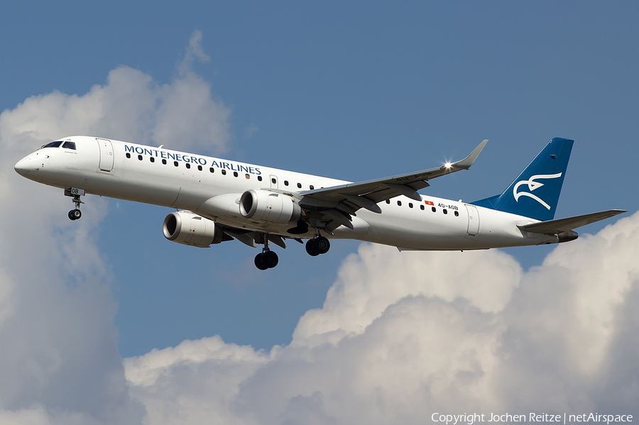 Montenegro Airlines Embraer ERJ-195LR (ERJ-190-200LR) (4O-AOB) | Photo 30383