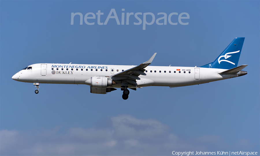 Montenegro Airlines Embraer ERJ-195LR (ERJ-190-200LR) (4O-AOB) | Photo 214582