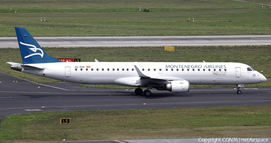 Montenegro Airlines Embraer ERJ-195LR (ERJ-190-200LR) (4O-AOB) | Photo 397076