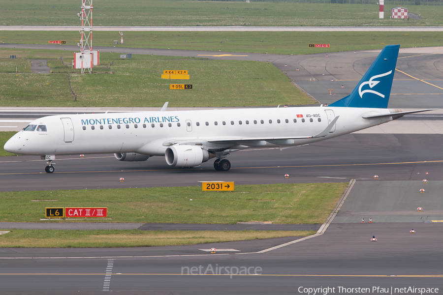 Montenegro Airlines Embraer ERJ-195LR (ERJ-190-200LR) (4O-AOC) | Photo 62641