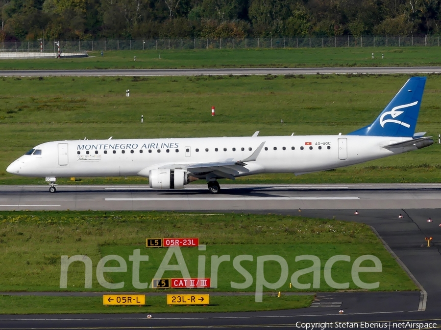 Montenegro Airlines Embraer ERJ-195LR (ERJ-190-200LR) (4O-AOC) | Photo 193168