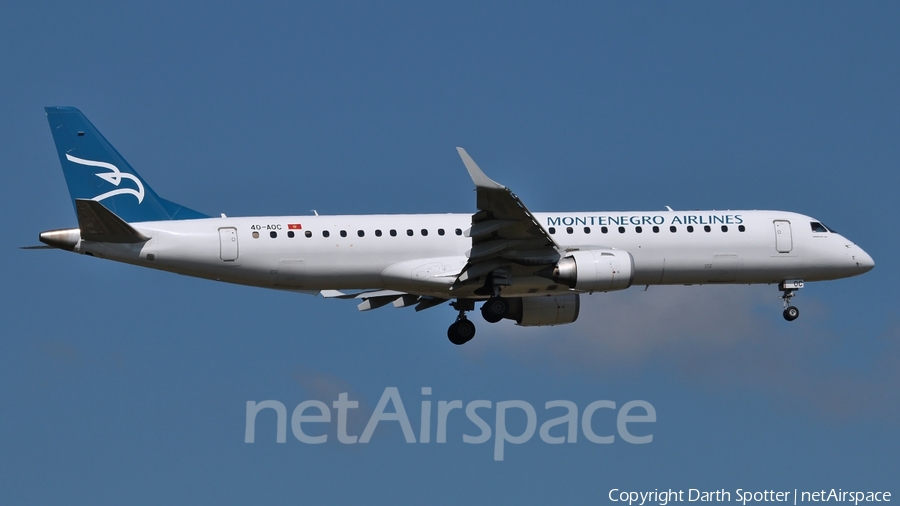 Montenegro Airlines Embraer ERJ-195LR (ERJ-190-200LR) (4O-AOC) | Photo 216053