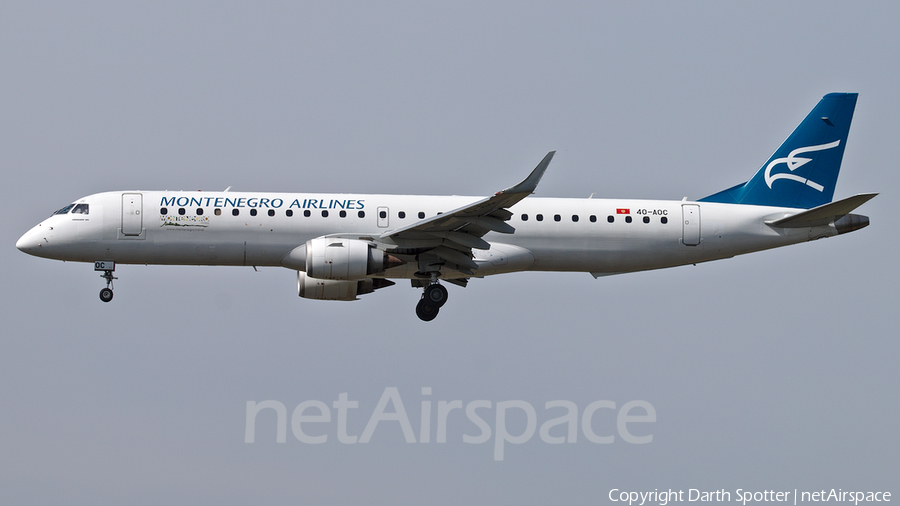 Montenegro Airlines Embraer ERJ-195LR (ERJ-190-200LR) (4O-AOC) | Photo 260787
