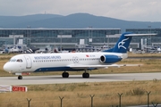 Montenegro Airlines Fokker 100 (4O-AOK) at  Frankfurt am Main, Germany