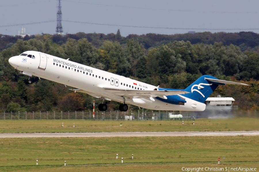Montenegro Airlines Fokker 100 (4O-AOM) | Photo 399931