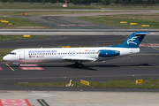 Montenegro Airlines Fokker 100 (4O-AOM) at  Dusseldorf - International, Germany