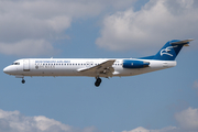 Montenegro Airlines Fokker 100 (4O-AOM) at  Frankfurt am Main, Germany