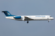 Montenegro Airlines Fokker 100 (4O-AOM) at  Frankfurt am Main, Germany