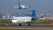 Montenegro Airlines Fokker 100 (4O-AOM) at  Frankfurt am Main, Germany