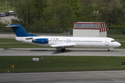 Montenegro Airlines Fokker 100 (4O-AOM) at  Zurich - Kloten, Switzerland