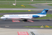 Montenegro Airlines Fokker 100 (4O-AOM) at  Dusseldorf - International, Germany
