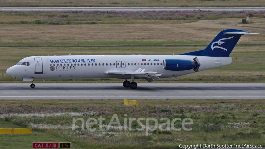 Montenegro Airlines Fokker 100 (4O-AOM) | Photo 229150