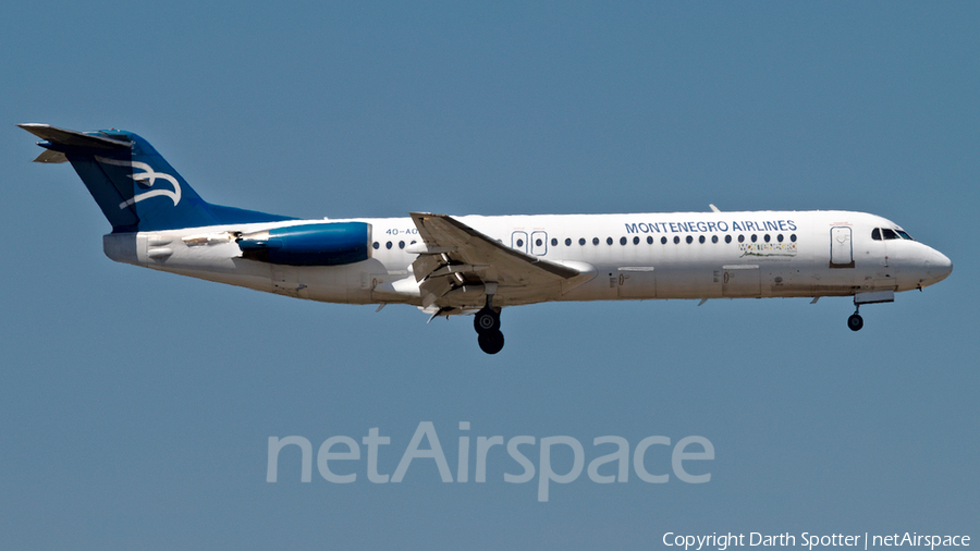 Montenegro Airlines Fokker 100 (4O-AOM) | Photo 281387