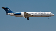 Montenegro Airlines Fokker 100 (4O-AOM) at  Dusseldorf - International, Germany