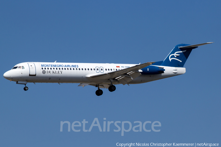 Montenegro Airlines Fokker 100 (4O-AOM) | Photo 158795