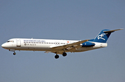 Montenegro Airlines Fokker 100 (4O-AOM) at  Frankfurt am Main, Germany