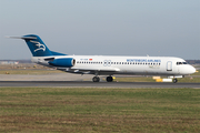 Montenegro Airlines Fokker 100 (4O-AOM) at  Frankfurt am Main, Germany