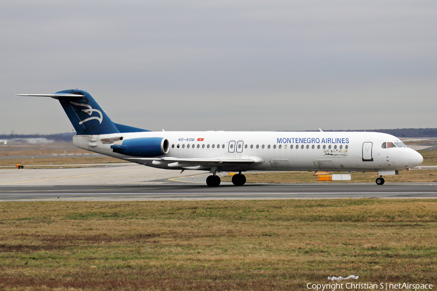 Montenegro Airlines Fokker 100 (4O-AOM) | Photo 216757