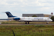 Montenegro Airlines Fokker 100 (4O-AOM) at  Frankfurt am Main, Germany